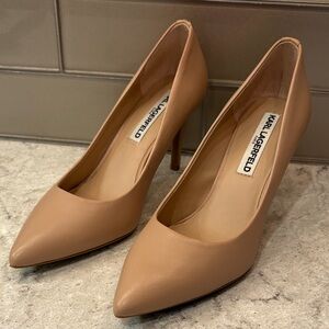 Karl Lagerfeld Nude 3 1/4” Heels